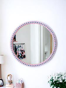 Miroir en résine, miroir mural décoratif contemporain, miroir encadré en résine pour salon, chambre à coucher et couloir, pièce de décoration moderne pour la maison - Product Image 3