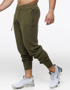 Pantalon de jogging décontracté en molleton 100 % coton pour homme, personnalisé avec logo, idéal pour la course sur piste et la gym – Vente en gros - Product Image 3