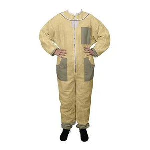 Costume d'apiculture personnalisé de luxe unisexe combinaison de travail à chaud couleur jaune OEM service respirant costume d'abeille pour hommes usine - Product Image 4