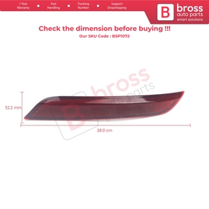 Réflecteur de pare-chocs arrière gauche BSP1072 6C0945105B pour Polo Vento Derby Classic 2015-2017 - Product Image 6