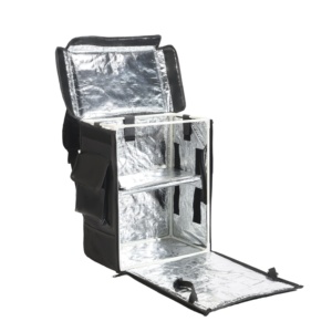 Mochila Grande Impermeable y Aislada para Entrega de Pizza en Moto, Bolsa Reutilizable para <span class=keywords><strong>Doordash</strong></span> con Correa, Mochila para Catering - Product Image 5