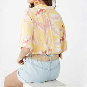 Camisetas de moda coreana Vintage de verano para mujer, blusas holgadas bonitas de manga corta con patrón Floral, camisas con estampado estético para adolescentes - Product Image 4