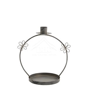 Portavelas de hierro negro decorativo elegante para interiores de casas acogedoras, decoración de eventos elegante y centro de mesa de boda lujoso - Product Image 5