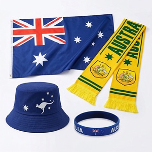 Bufandas, Cinturones, Gorras y Sombreros con Banderas de Australia y 47 Equipos para 2026, 150x90cm, Personalizables, Accesorios de Regalo para Aficionados al Fútbol - Product Image 1