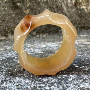 Buffalo Horn Ring Polished Party Ware Jewelry for Wedding Anniversary Hot Sale Color Natural Horn - Product Image 1
