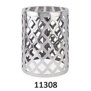 Taburete de metal decorativo para el hogar de estilo moderno de calidad superior con acabado pulido brillante para decoración de almacenamiento de oficina en el hogar - Product Image 6