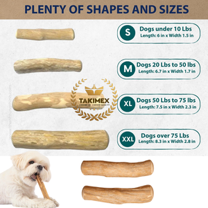 Takimex 100% แท่งก้างปลาธรรมชาติสำหรับสุนัขไม้กาแฟธรรมชาติสำหรับสุนัขทุกขนาด - Product Image 2