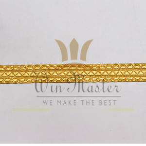 Uniformes OEM de haute qualité tresse de dentelle de ruban de fil d'or tresses d'or uniformes de mode tresse française - Product Image 5