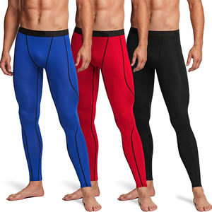 Sublimated Knitted MMA Men's Compression Leggings-Anti-Bacterial Breathable Seamless Gym Fitness <b>Tights</b> - Product Image 5