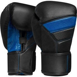 Gants de boxe en cuir véritable de conception personnalisée de super qualité dragonne réglable évacuant l'humidité marque personnalisée pour les arts martiaux - Product Image 1