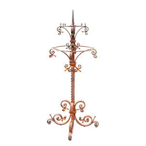 Venta caliente boda jardín decoración hierro candelabros soporte Metal sólido buen polvo recubierto para decoración hogar fiesta velas soporte - Product Image 3