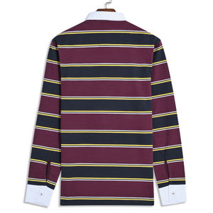 Camiseta de Rugby para Hombre 2026, Estilo Polo, en Colores Personalizados, Clásica de Manga Larga, 100% Algodón, Alta Calidad, Precio al por Mayor - Product Image 3