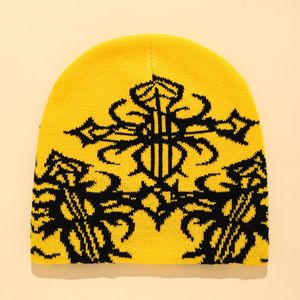 Bonnet d'hiver en tricot jacquard de haute qualité, imprimé intégral, design de personnage graphique personnalisé, vente en gros - Product Image 1