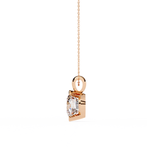 Fabuloso colgante y amuleto de diamantes cultivados en laboratorio de oro de 18 quilates para mujer - Product Image 3