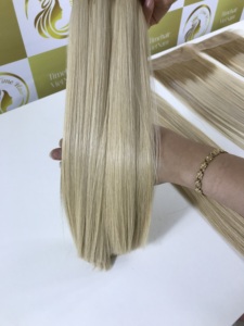 Virgen vietnamita Remy extensiones de cabello a granel Natural suelta onda profunda Rubio raíces oscuras puro crudo sin procesar ondas competitivas - Product Image 4