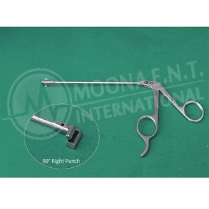 Pinces à poinçonner arthroscopiques professionnelles à 90 degrés avec pointe droite, mâchoire fine et poignée ergonomique en acier inoxydable - Product Image 1