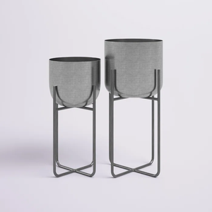 Macetas de metal de la mejor calidad con pulido para el hogar y el jardín Macetas y macetas de metal con niquelado para bodas - Product Image 1