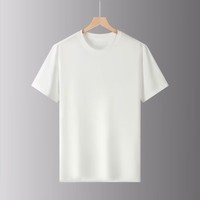 OEM Logo personnalisé broderie unisexe goutte épaule t-shirt manches trois quarts coupe ample grande taille Couple style haut d'été t-shirt