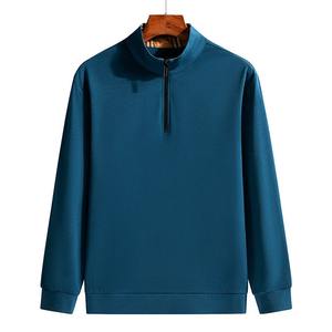 Cotton Fleece Style Half Zip Sweatshirt Men Oversized <b>Pullover</b> 1/4 Zip <b>Jumper</b> Hoodie Streetwear Fashion Casual Custom Top - Product Image 1
