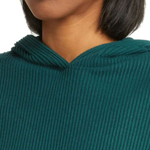 Sudadera con capucha corta exclusiva para mujer, sudadera recortada cómoda para yoga y gimnasio, sudaderas cortas con estilo, servicio OEM - Product Image 4