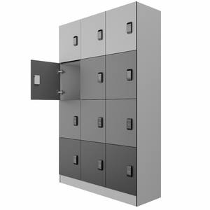 Gabinete de casillero escolar HPL de madera inteligente moderno con RFID y cerradura electrónica/combinada para vestuario y unidad de almacenamiento - Product Image 5