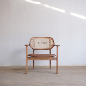 Chaise d'appoint en rotin naturel de style moderne avec finition naturelle pour le salon Hôtels Villas Appartements Hôpitaux - Product Image 4