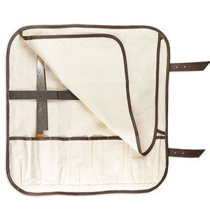 Bolsas enrollables de cuero genuino de alta resistencia de alta tendencia hechas en fábrica con logotipo personalizado OEM ODM compatibles con bolsas enrollables de cuchillos de bajo precio - Product Image 3
