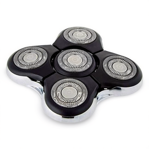 Cabezal de Repuesto Ultimate RX5 Negro y Plateado para Afeitadoras Eléctricas con Cuchillas Premium - Product Image 3