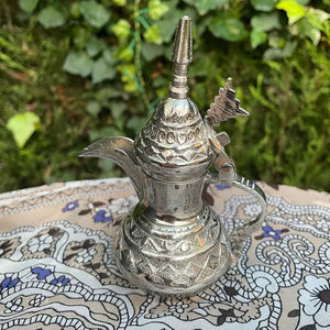 Dallah Qahwa หม้อกาแฟสแตนเลสสตีลสไตล์อาหรับแบบดั้งเดิมสำหรับการรับประทานอาหารกาต้มน้ำตกแต่ง - Product Image 6