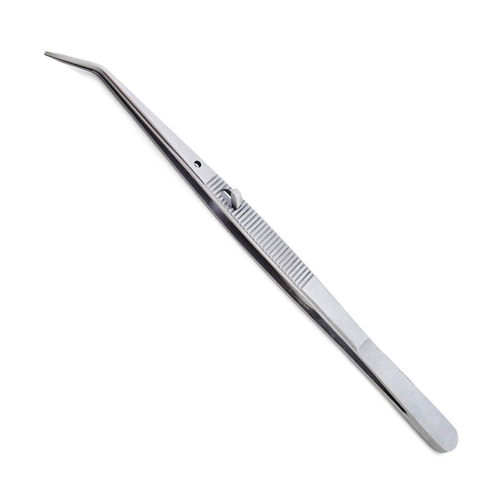 Dental Self Locking Tweezer London College Surgical Cotton & Dressing Forceps CE