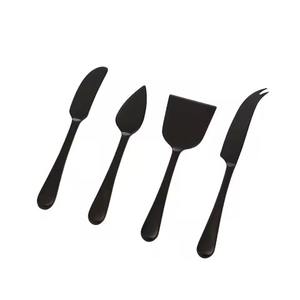 Set de couteaux à fromage dorés avec poignées vertes en acier inoxydable de qualité supérieure pour trancher et servir le fromage avec style - Product Image 4