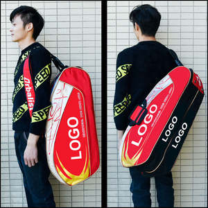 กระเป๋าเป้สะพายหลังใหม่ขายดีพร้อมช่องใส่รองเท้าและกระเป๋าเสื้อผ้ากระเป๋าแร็กเก็ตสำหรับลูกปิงปองทำจากวัสดุ PU - Product Image 6