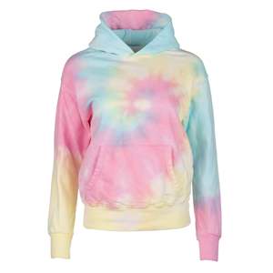 Sweat à capuche unisexe en molleton 100% coton, imprimé numérique tie-dye, design de mode printemps - Product Image 4