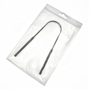 เครื่องทำความสะอาดลิ้นสแตนเลสเกรดโลหะเครื่องขูดทำความสะอาดปากด้วยมือ - Product Image 6