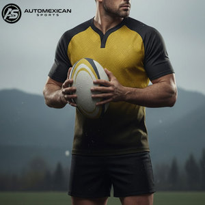 Uniforme de rugby prémium para hombre, ropa deportiva personalizada por sublimación, jersey de rugby ligero y transpirable y pantalones cortos deportivos. - Product Image 6