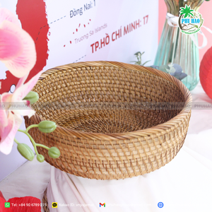 VENTA CALIENTE Exportación de Vietnam Cesta de almacenamiento de ratán hecha a mano Perfecta para cualquier espacio con alta calidad - Product Image 5