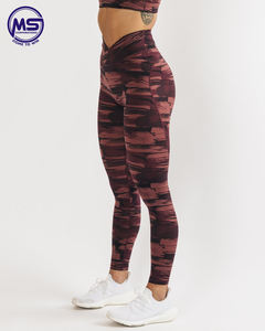 Ropa de gimnasio personalizada para mujer, mallas de Yoga elásticas de cintura alta con estampado de estilo gótico, mallas largas, tela de punto Punk informal - Product Image 2