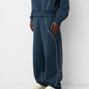 2025 pantalons pour hommes, pantalons baggy surdimensionnés pour hommes lavés Style Streetwear pantalon coupe droite disponible en vrac pour des vêtements décontractés - Product Image 4