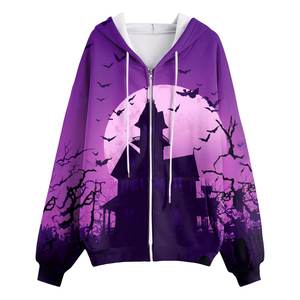 Sweat-shirts à capuche pour femmes grandes tailles, fermeture éclair, streetwear, sweat-shirt ample pour l'entraînement, sweat-shirt uni d'hiver, logo personnalisé OEM - Product Image 5