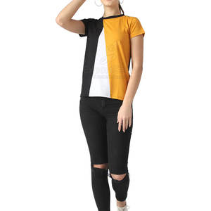 T-shirt décontracté en coton mélangé à la mode et décontracté T-shirt décontracté à manches courtes pour des tenues cool et élégantes - Product Image 4