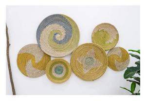 Lot de 6 pièces décor de plaque suspendue en jonc de mer pour les espaces de maison spectaculaires en gros fabriqué au Vietnam au meilleur prix - Product Image 3