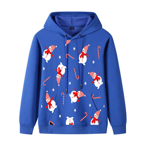 Custom <b>Christmas</b> <b>Men's</b> Pullover <b>Hoodie</b> Comfortable Fashionable 100% Polyester <b>Christmas</b> with Custom Logo Low MOQ - Product Image 3