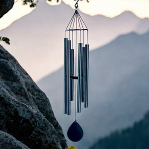 Usine <span class=keywords><strong>en</strong></span> gros 42 pouces <span class=keywords><strong>fer</strong></span> bois bambou Chakra Flow carillon éolien pour intérieur extérieur espace-thérapie <span class=keywords><strong>de</strong></span> guérison par le son Design floral - Product Image 2