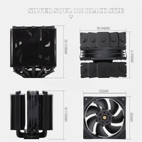For Thermalright Silver Soul 110 Dual Tower CPU Air Cooler White Black Compatible for AMD AM4/Intel LGA1700/1200/1150/1151 Fans