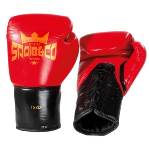 Gants Muay Thai à lacets bleus, gants de boxe d'entraînement de Kickboxing et gants de combat Muay Thai pour hommes - Product Image 3