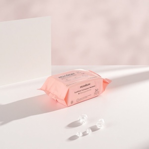 Lingettes démaquillantes Uniquality, 30 unités, coton non parfumé, pour le soin du visage - Product Image 2