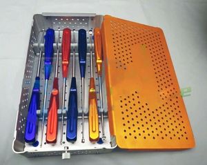 Hueso Cervical Curetas Columna vertebral Ortopedia Columna instrumentos 8 piezas - Product Image 5