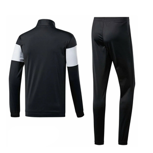 2024 Unisex traje de sudor deportivo de alta calidad logotipo personalizado conjunto de Jogger de 2 piezas chándal de retazos para entrenamiento de invierno de talla grande - Product Image 2