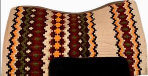 Almohadilla de lana contorneada occidental hecha a mano para jinetes diarios 100% carcasa de cuero con forro polar de lana de Nueva Zelanda-directamente desde la India - Product Image 3