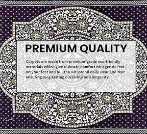 Chenille Carpet 5x7 <b>Feet</b> | Soft Velvet Rug for Living Room, Hall & Bedroom | Floor Carpet for Home | Designer Dari for Floor - Product Image 4